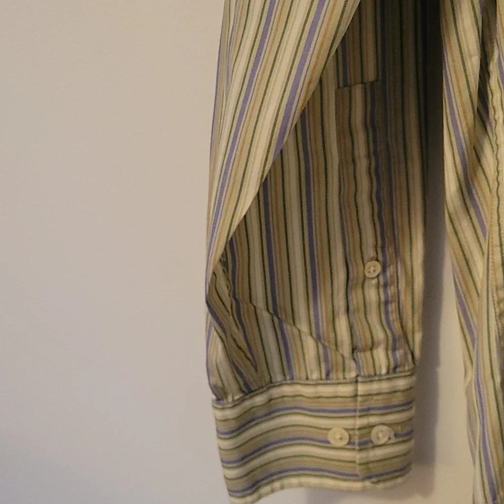 Banana Republic Striped Button Down Shirt, Size Medium